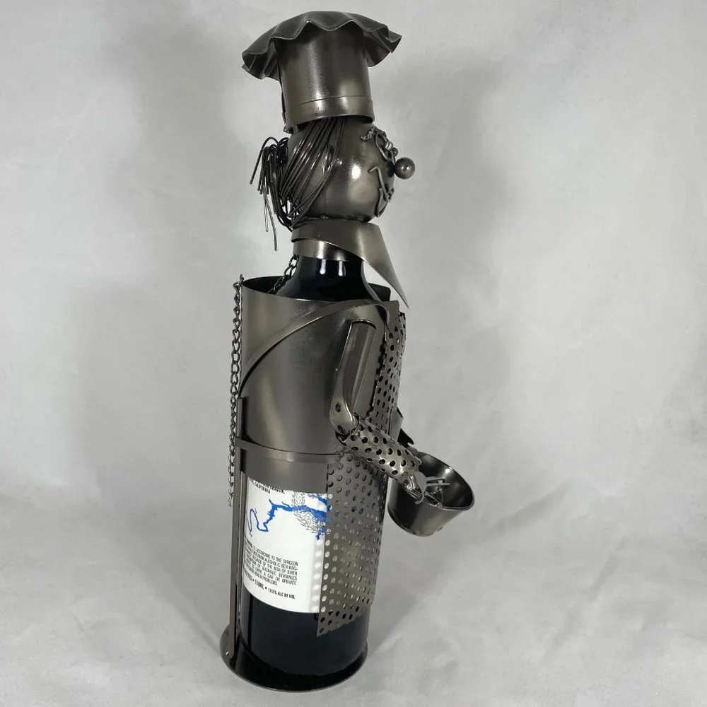 Cooking Chef Metal Wine Bottle Holder MG2627 - Picture 7 of 7